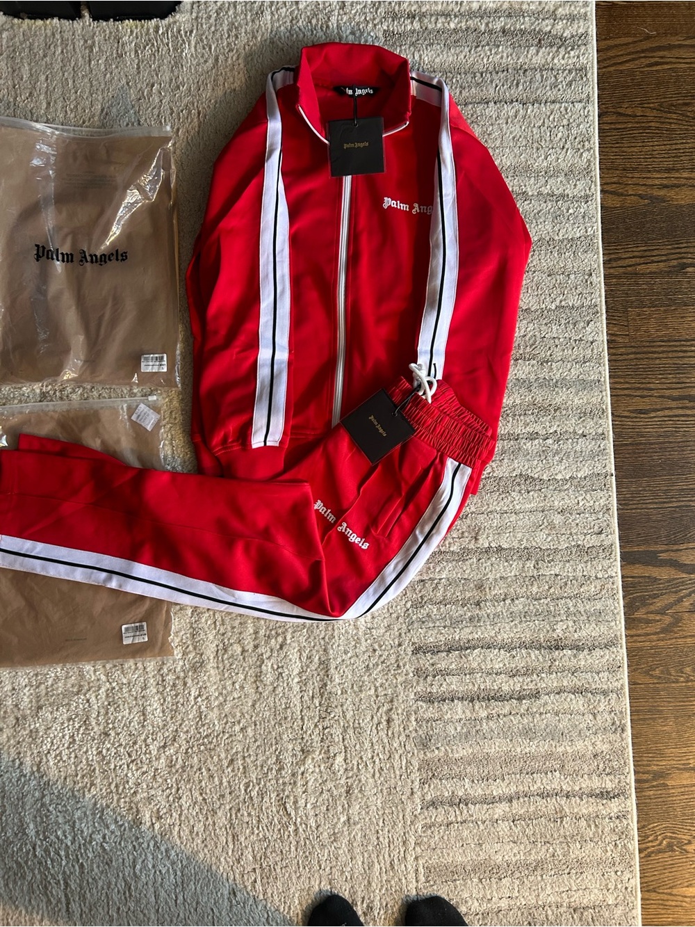 Men's Red Palm Angels Track Jacket